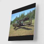 Luscombe, T-8F, 1948_クラシックAviation スクエア壁時計 (傾斜)