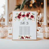 Lush Deep Burgundy Blush Peonies Table Seating 