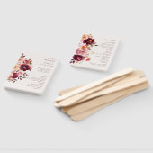 Lush Fall Floral Wedding Hand Fan ハンドファン (組立なし)