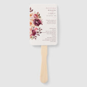 Lush Fall Floral Wedding Hand Fan ハンドファン (正面)