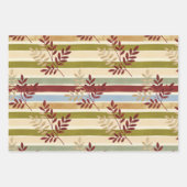 Lush Fresh Colorful Botanical Watercolor TMF26 ラッピングペーパーシート (正面3)