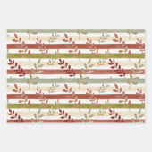 Lush Fresh Colorful Botanical Watercolor TMF26 ラッピングペーパーシート (正面)