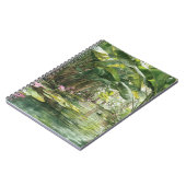 Lush Green Jungle Water Lily Illustration ノートブック (左側)