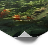 Lush Green Tropical Rainforest Jungle River ポスター (角)