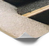 Lush Greenery Above Stone Stairs ポスター (角)