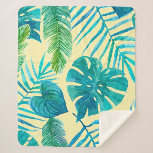 Lush greenery of tropical plants from jungle. Endl シェルパブランケット (正面)