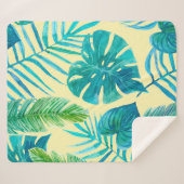 Lush greenery of tropical plants from jungle. Endl シェルパブランケット (正面(横))