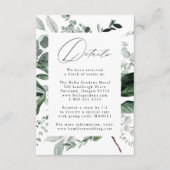 Lush Greenery Wedding Details エンクロージャーカード (正面)