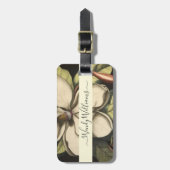 Lush Magnolia 絵を描開花スクリプトの種類 ラゲッジタグ (正面縦)