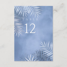 Lush Palm 結婚 Leaf's Table No. Windsor Blu ID956 招待状