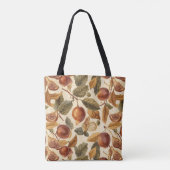  Lush Plums & Fig Leaf Tote Bag | Artistic Florals トートバッグ (裏面)