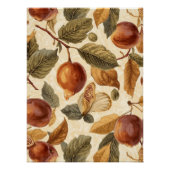 Lush Plums & Fig Leaves Art Print | Gilded Botanic ポスター (正面)