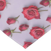 Lush Red Roses With Soft Dewy Petals  テーブルクロス (アングル)