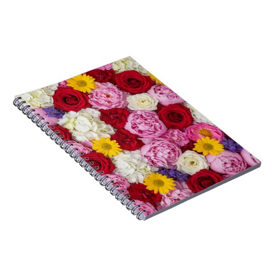 Lush Summer Bloom Floral ノートブック (右側)