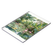 Lush Tropical Lily Pond Botanical Art Notebook ノートブック (左側)