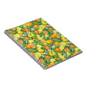 Lush Watercolor Citrus Fruit Spiral Photo Notebook ノートブック (右側)