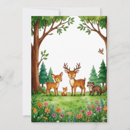 Lush Woodland Meadow Illustration