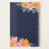 Lush Yellow Pink Floral Arrangements Name プランナー手帳 (裏面)