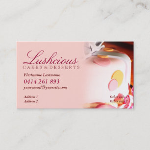 Lushciousのケーキの名刺 名刺