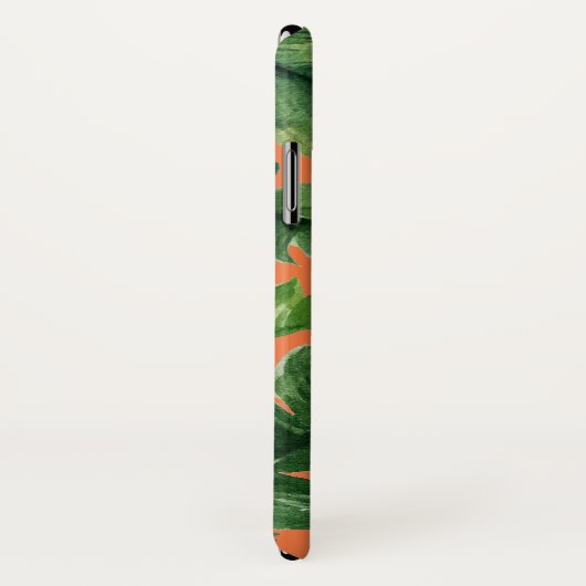 Lushiousの植物の緑の熱帯葉のモダン Case-Mate iPhoneケース (裏面/右)