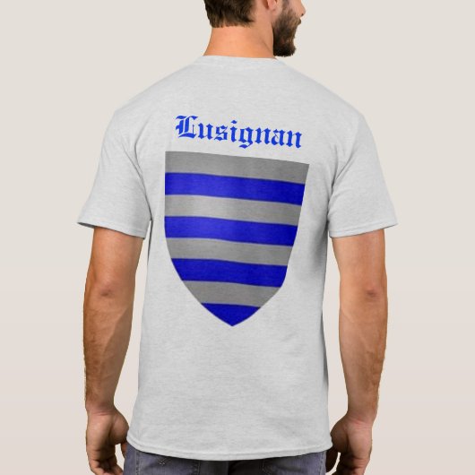 Lusignan家族のワイシャツ Tシャツ (裏面)