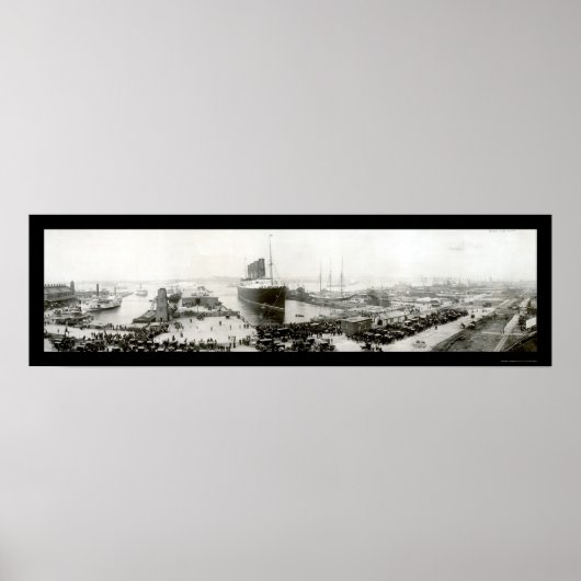 Lusitania End Voyage写真1907 ポスター (正面)