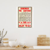 'Lusitania'_Lusitaniaポスターを思い出す ポスター (キッチン)