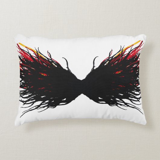 Lust Abstract 7 Deadly Sins Alcohol Ink Art アクセントクッション (正面)