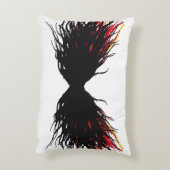 Lust Abstract 7 Deadly Sins Alcohol Ink Art アクセントクッション (裏面(縦))