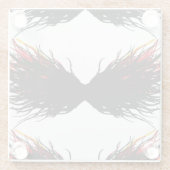 Lust Abstract 7 Deadly Sins Alcohol Ink Art ガラスコースター (裏面)