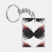 Lust Abstract 7 Deadly Sins Alcohol Ink Art キーホルダー (正面左)