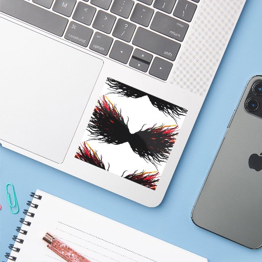 Lust Abstract 7 Deadly Sins Alcohol Ink Art シール (ノートパソコンとiPhone)