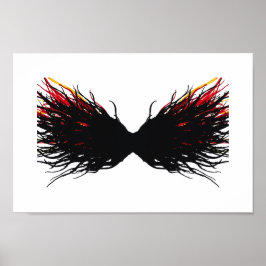 Lust Abstract 7 Deadly Sins Alcohol Ink Art ポスター