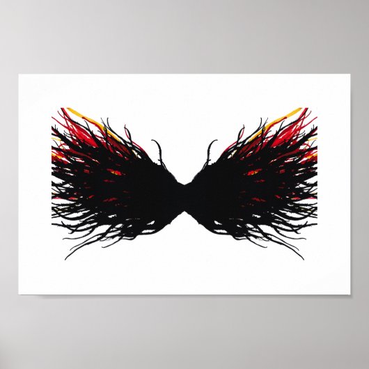 Lust Abstract 7 Deadly Sins Alcohol Ink Art ポスター (正面)