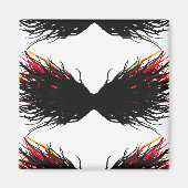 Lust Abstract 7 Deadly Sins Alcohol Ink Art マグネット (正面)