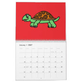 Lustiege Schildkröte カレンダー (1月 2027)