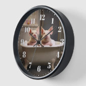 Lustige Bauernhof Schwein Tier Wanduhr 壁時計 (傾斜)