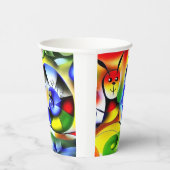 Lustige bunte Schnecke 紙コップ (右)