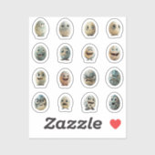 Lustige Chibi-Ostereier-Sticker – 16 Stück シール (シート)