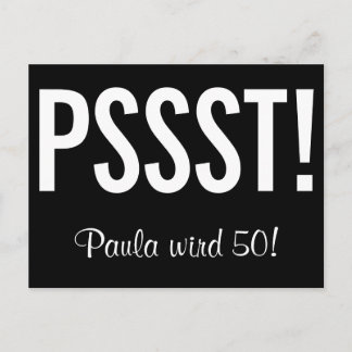 Lustige Einladung als Postkarte ポストカード