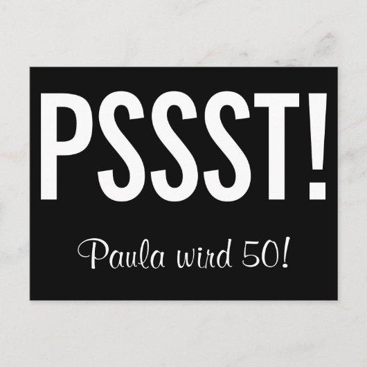 Lustige Einladung als Postkarte ポストカード (正面)