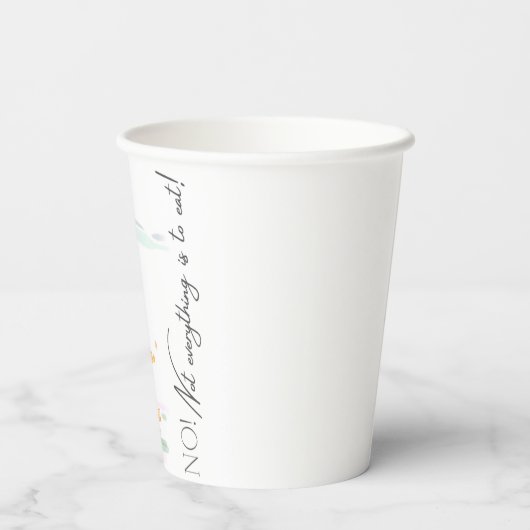 Lustige Oster-Pappbecher mit Pony und Hase  紙コップ (裏面)