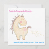 Lustige Pferde Karte für Pferdeliebhaber, Pferd シーズンカード (正面)