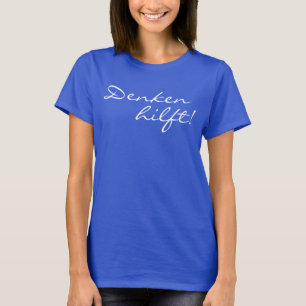 Lustige Sprüche及びTexte: Denkenのhilft! Tシャツ