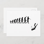 Lustige Tauchen Evoluton ポストカード (正面/裏面)