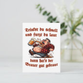 Lustiger Bier Trinkspruch mit Schlacki ポストカード (スタンド正面)