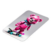 Lustiger Skater Bär マグネット (左側)