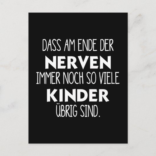 Lustiges Am Ende der Nerven ポストカード (正面)