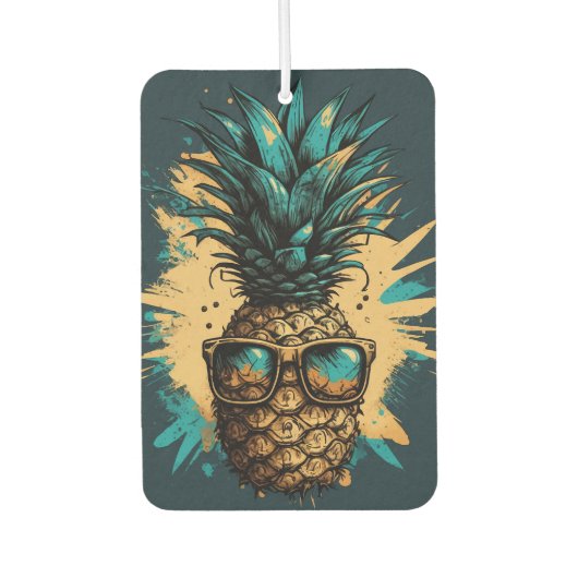 Lustiges Ananas Obst カーエアーフレッシュナー (正面)