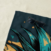 Lustiges Ananas Obst ビーチタオル (インサイチュ)